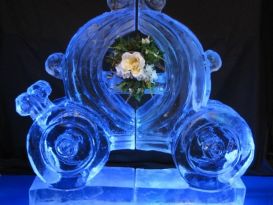 Cinderella Carriage Ice Sculpture